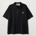 SATUR Lauren Pique Polo Short Sleeve T-Shirt Black