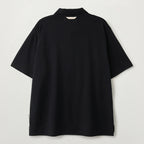 SATUR Lauren Pique Polo Short Sleeve T-Shirt Black