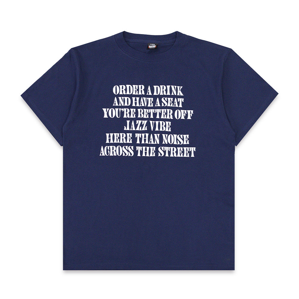 ORLEANS STORE Bootnill Jazz t-shirts, Navy