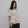 SCULPTOR Wander Girl Off-Shoulder Tee Baby Pink