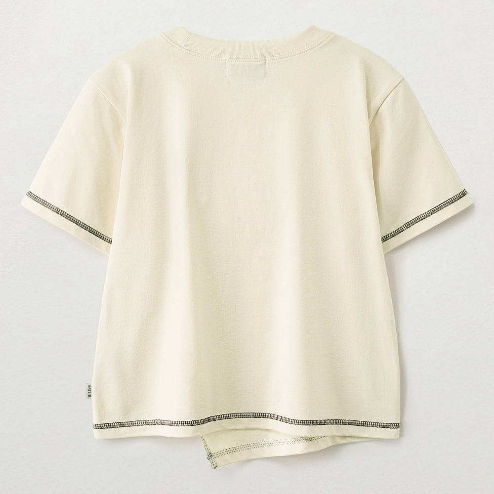 SATUR (W) Dublin Short Sleeve T-Shirt Cream