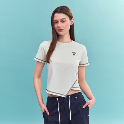(W) Dublin Short Sleeve T-Shirt Cream
