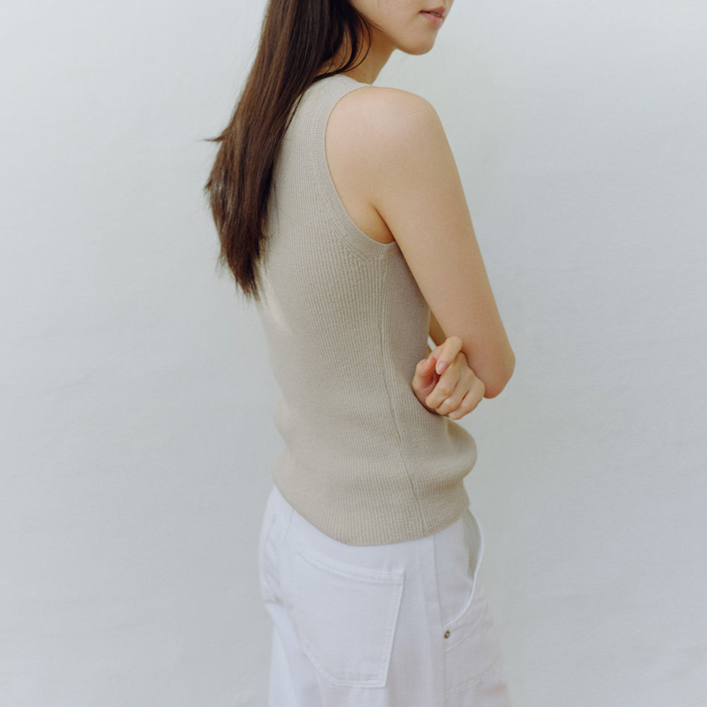 BENUET Softy Sleeveless_Dusty Beige
