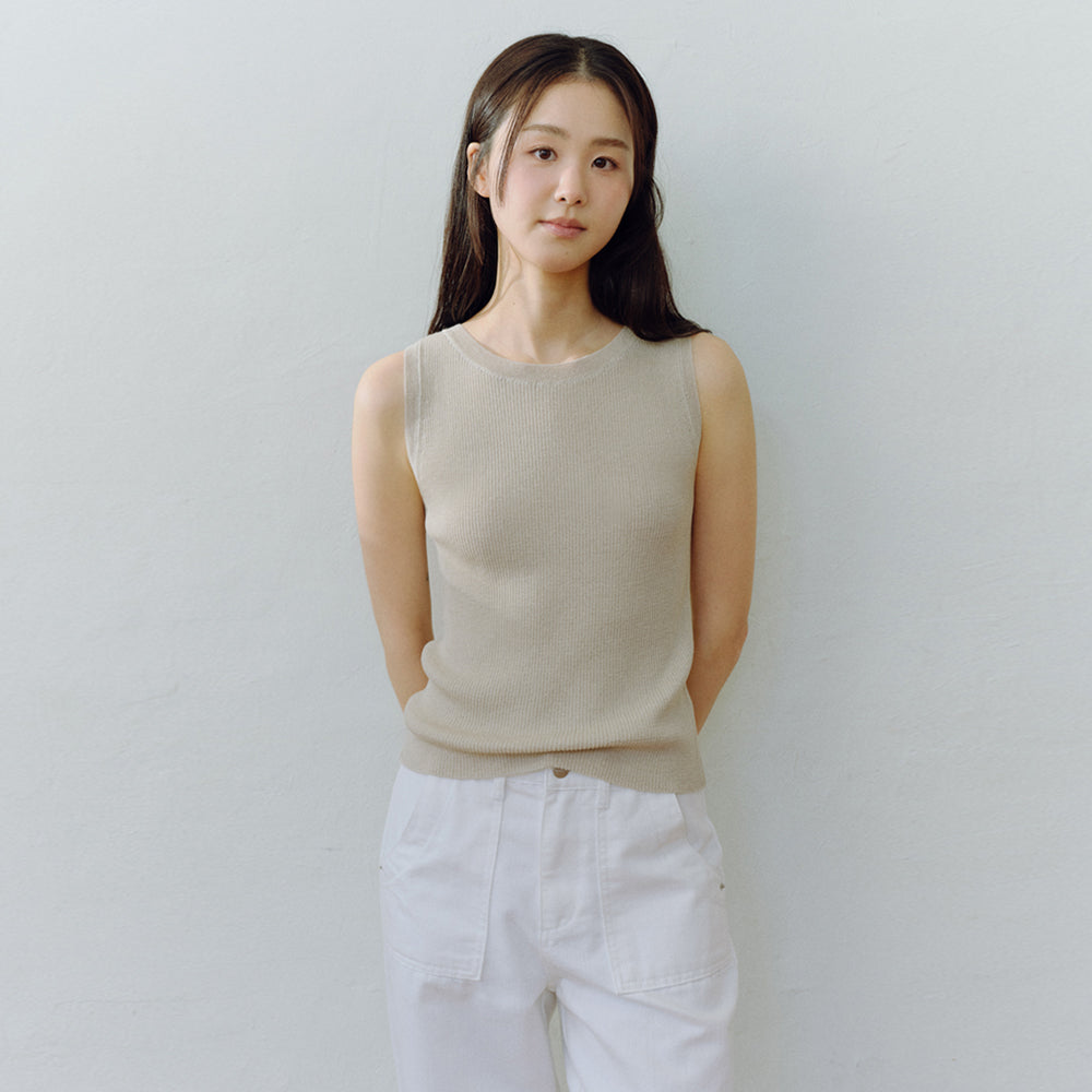 BENUET Softy Sleeveless_Dusty Beige