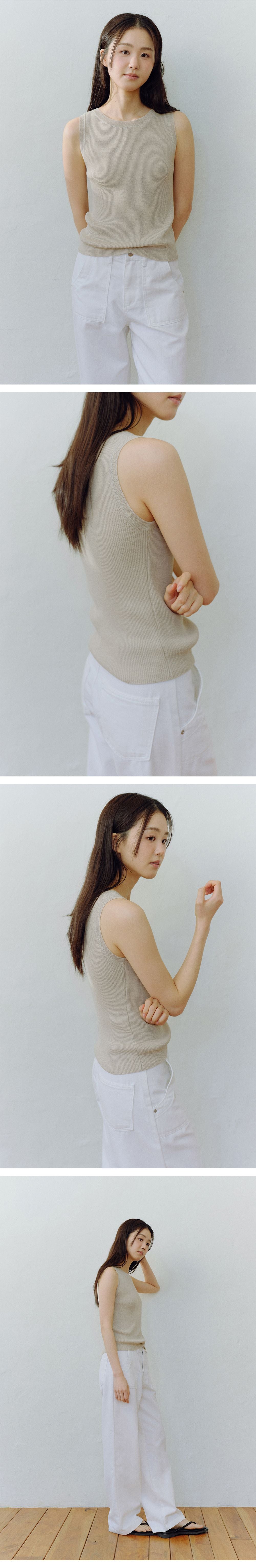 BENUET Softy Sleeveless_Dusty Beige
