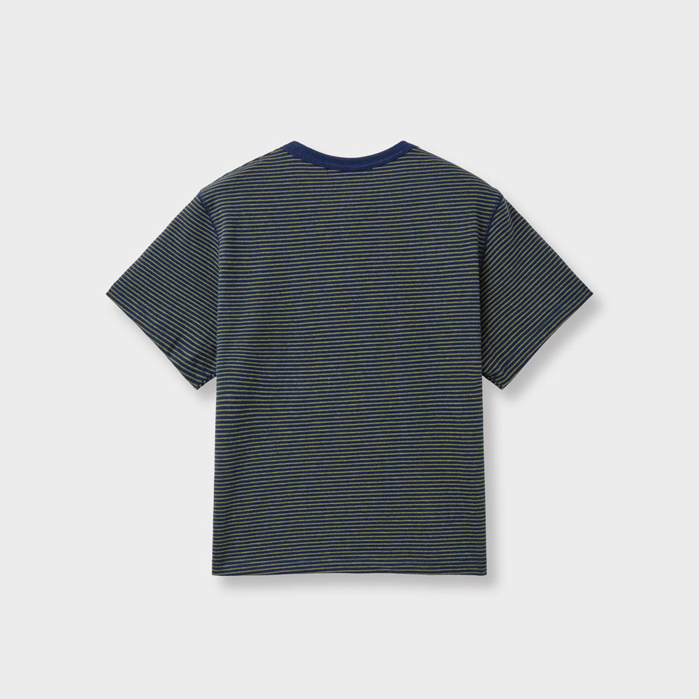 ARCHAIC [2nd] stripe t-shirt_navy