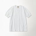 BRONSON Vintage Short Sleeve Henley Tee White