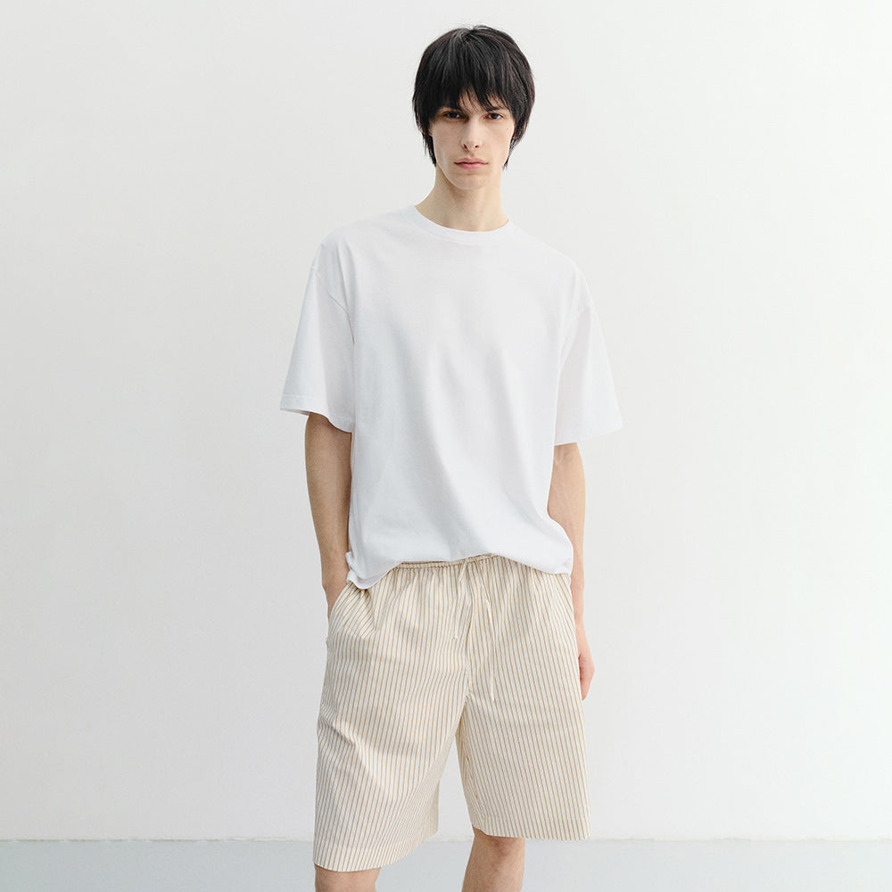 DUNST UNISEX ESSENTIAL LOOSE T-SHIRT OFF WHITE_UDTS6B125WT