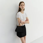 DUNST CROPPED SLIM TOP WHITE_UDTS6B224WT
