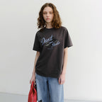 DUNST UNISEX VINYL T-SHIRT CHARCOAL GREY_M_UDTS6B144CG