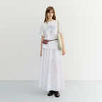 DUNST UNISEX CUPID ARCH LOGO T-SHIRT OFF WHITE_UDTS6B129OW