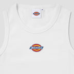 DICKIES Slim Fit Tree Logo Sleeveless White