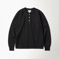 BRONSON Vintage Long Sleeve Henley Shirt Black