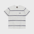 SUNLOVE Raw Edge Stripe Tee Heather Grey