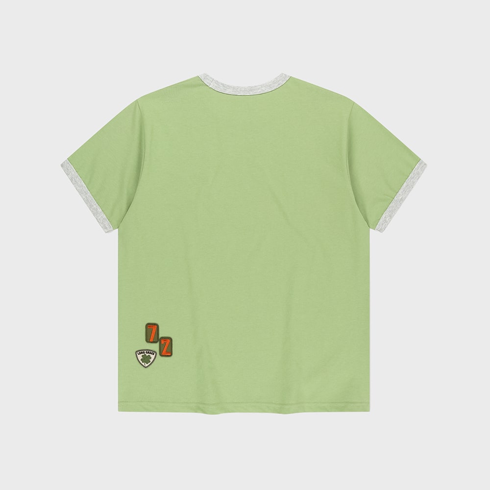 SUNLOVE Multi Patch Ringer Tee Light Olive