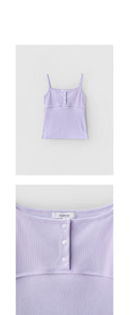 ANDNEEDS Popo three button sleeveless (lavender)