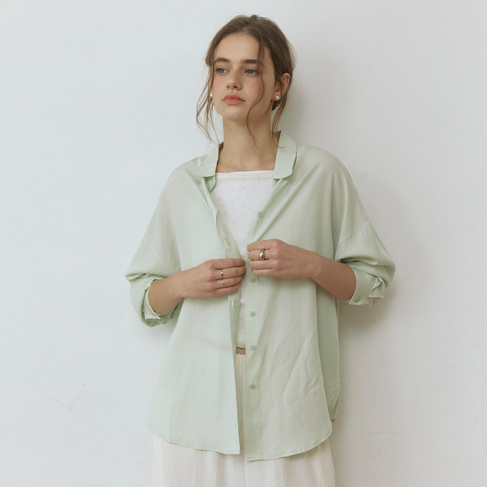 ADAUL Soft overfit shirts - mint