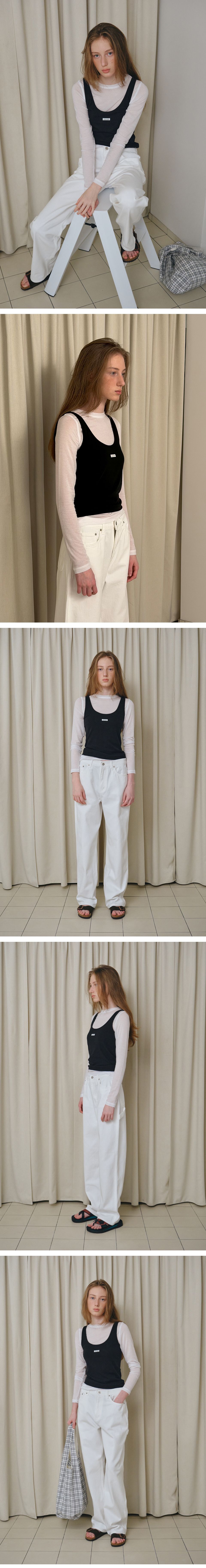 BRENDA BRENDEN SEOUL fresh sleeveless - black