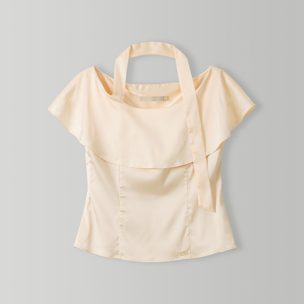 CHERIAUBE Finesse Blouse-Ivory
