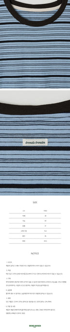 BRENDA BRENDEN SEOUL curly sue crop t -shirt - blue