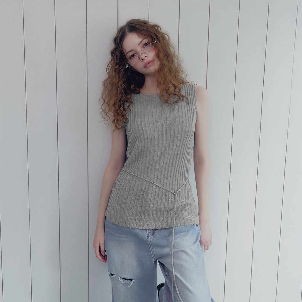 TWEE Rules strap sleeveless knit