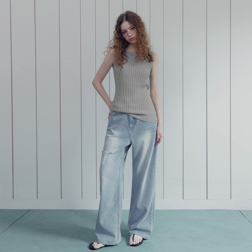 TWEE Rules strap sleeveless knit