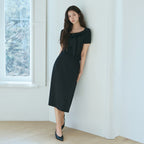 IT MICHAA Itmissha Ribbon Point Square Neck Top ITQ4ZBL840 (BLACK)