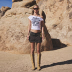 ASIFCALIE TWIST UNBALANCE LETTERING T-SHIRT WHITE