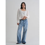 8seconds [Eight Seconds] Lace Square Neck Blouse - White (356364CM71)