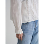 8seconds [Eight Seconds] Lace Square Neck Blouse - White (356364CM71)