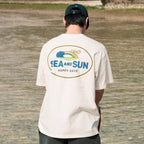 BIGWAVE COLLECTIVE C&SUN Happy Days Short Sleeve T-Shirt (Off White)