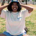 BIGWAVE COLLECTIVE C&SUN Happy Days Short Sleeve T-Shirt (Off White)