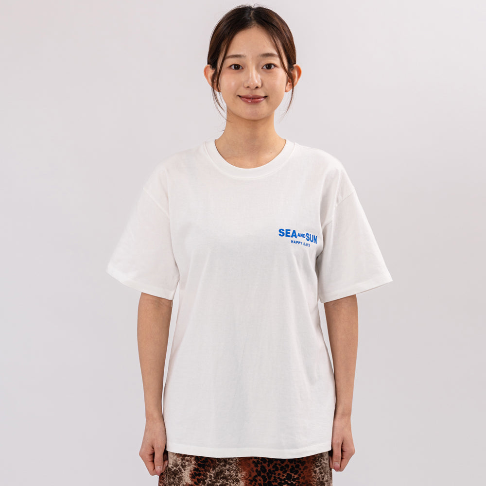 BIGWAVE COLLECTIVE C&SUN Happy Days Short Sleeve T-Shirt (Off White)