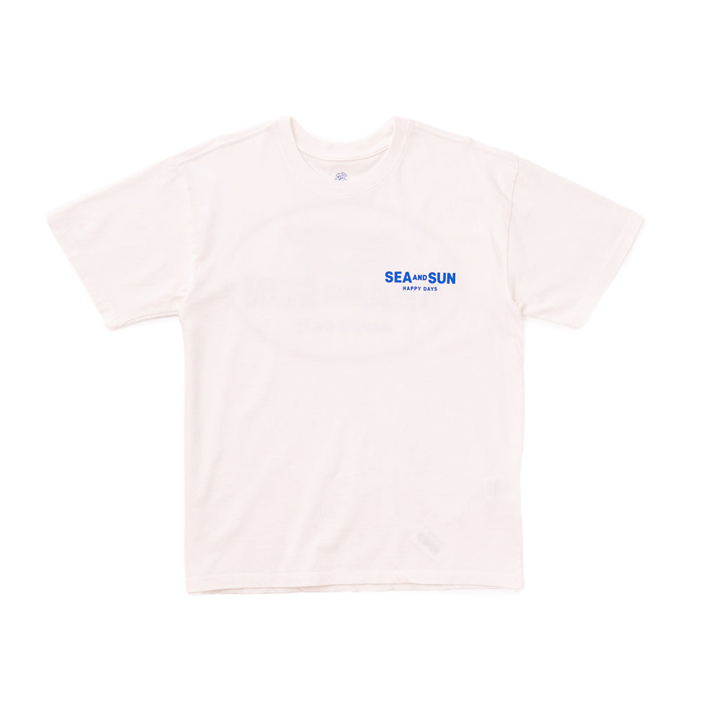 BIGWAVE COLLECTIVE C&SUN Happy Days Short Sleeve T-Shirt (Off White)