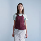 VAN ROHE [1st] Halter Top Layered T-Shirts Set E412_2color
