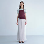 VAN ROHE [1st] Halter Top Layered T-Shirts Set E412_2color