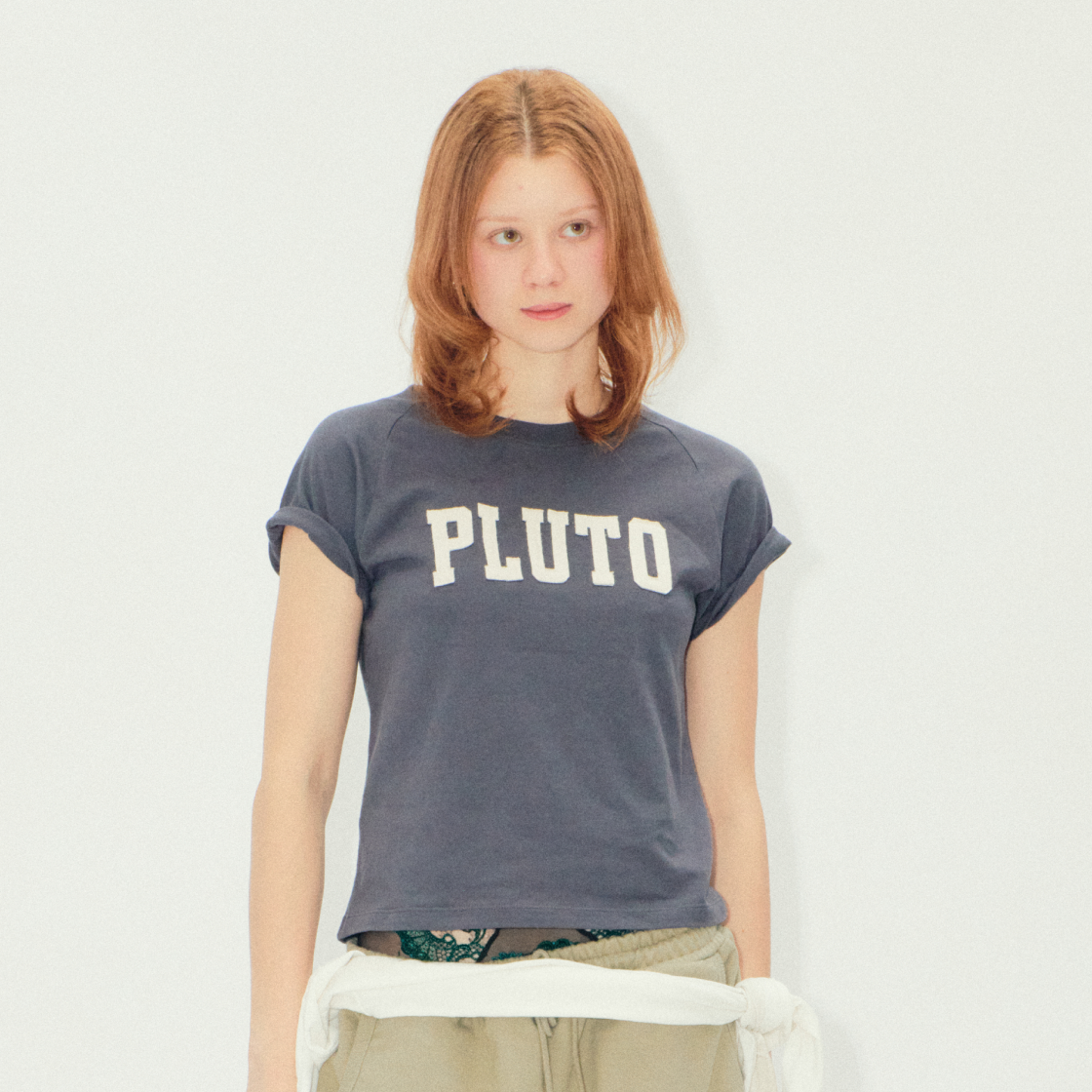 ERTR PLUTO Applique T-Shirt Navy