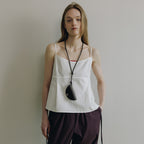 LOEUVRE Cotton Stripe Jacquard Sleeveless Top SW6MB747_2color