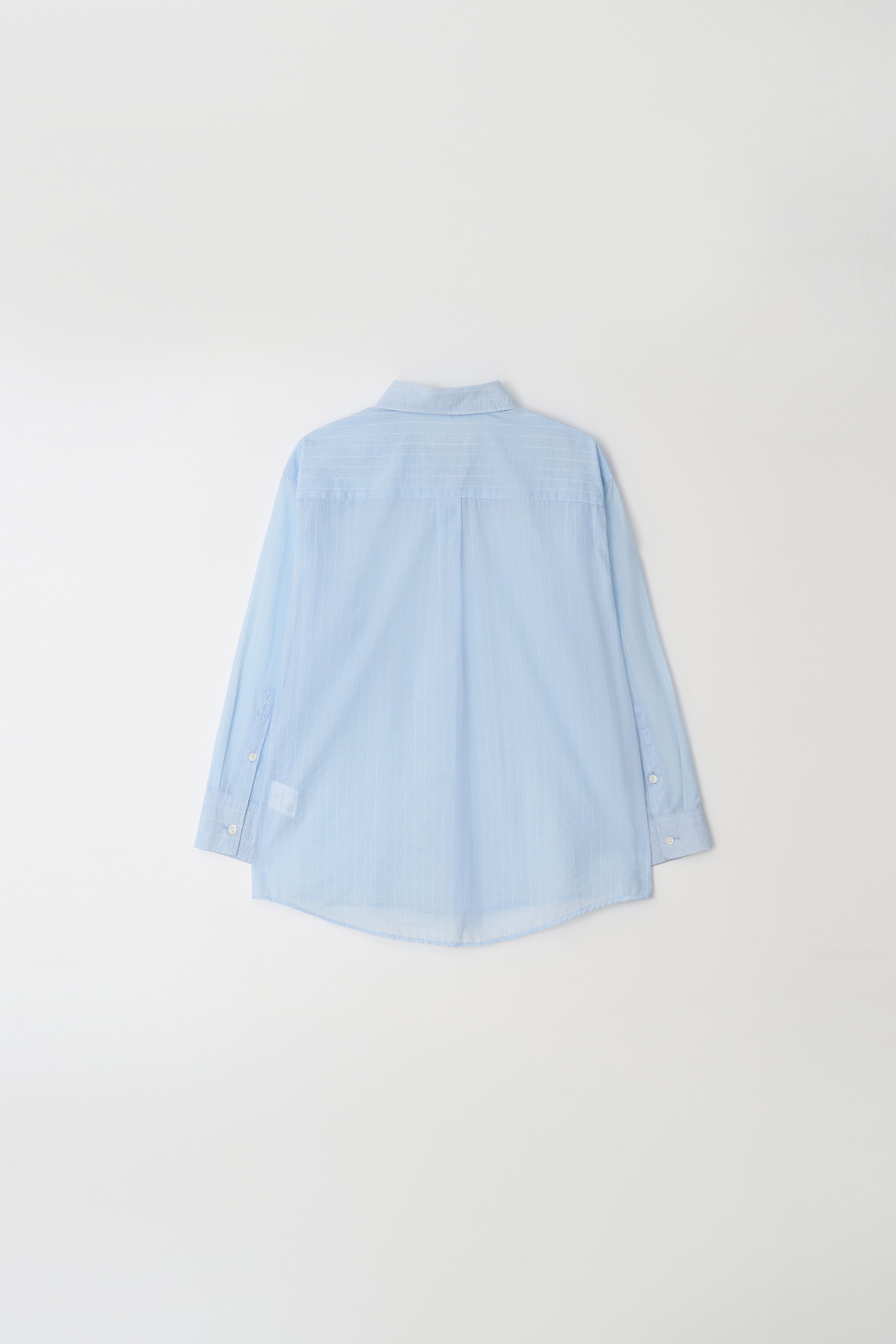 YOONSEUL [2nd reorder] Port sheer shirt (sky stripe)