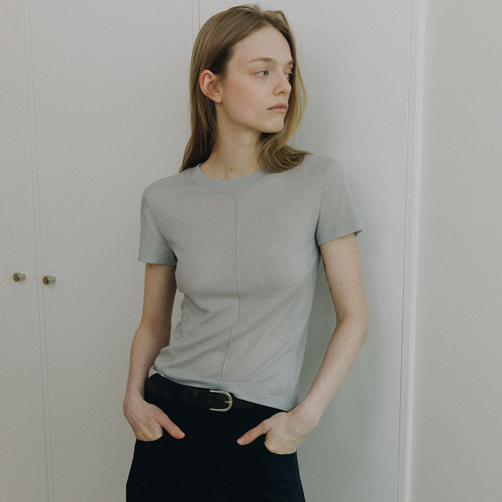 LOEUVRE Sheer Slim Jersey Top SW6ME755_3color