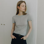 LOEUVRE Sheer Slim Jersey Top SW6ME755_3color