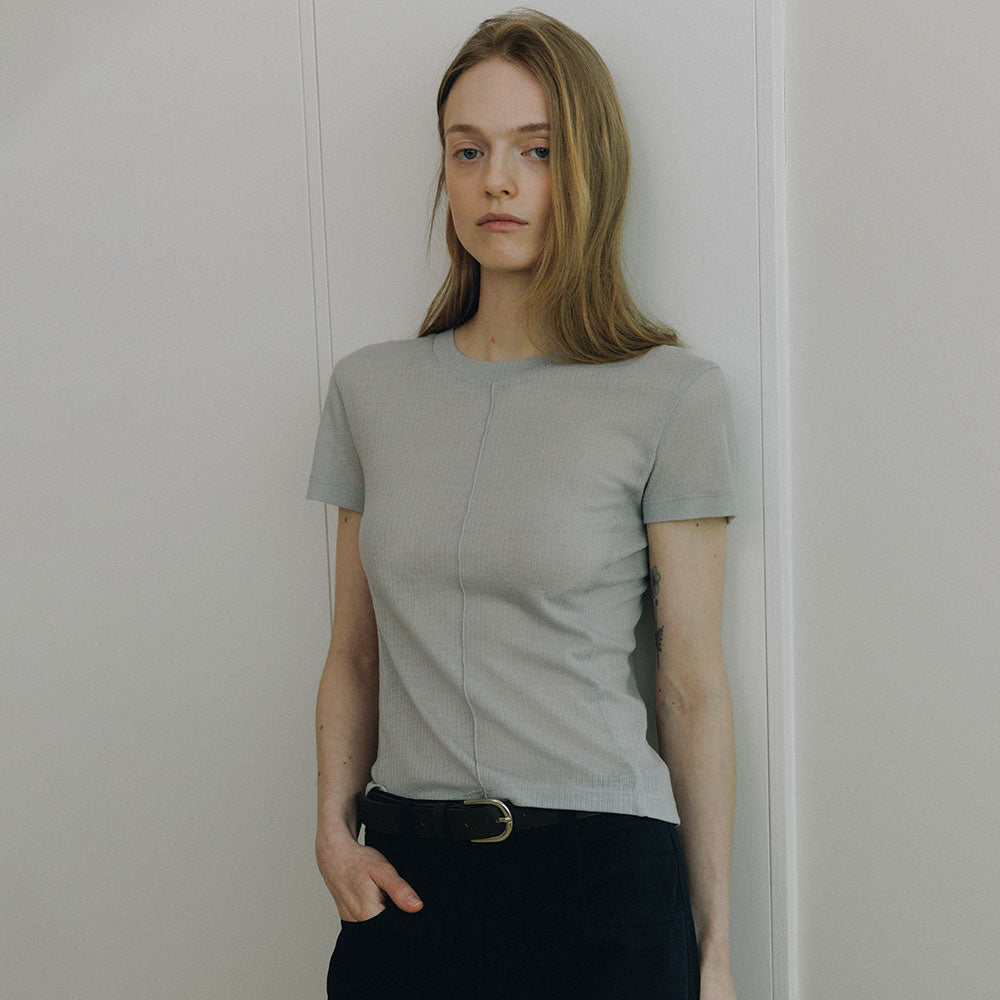 LOEUVRE Sheer Slim Jersey Top SW6ME755_3color
