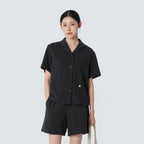 SNOWPEAK APPAREL Terry Women's Short Sleeve Shirt Charcoal (S26MWFSH35)