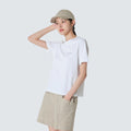 SNOWPEAK APPAREL Sorona Women's Semi Crop Short Sleeve T-Shirt White (S26MWFTS05)