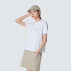 SNOWPEAK APPAREL Sorona Women's Semi Crop Short Sleeve T-Shirt White (S26MWFTS05)
