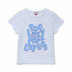 YOUHEE [3 COLORS] CHECK APPLIQUE LETTERING T-SHIRTS