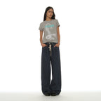 PARTIMENTO WOMEN PERIOD PRINTED TEE_MELANGE