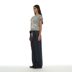 PARTIMENTO WOMEN PERIOD PRINTED TEE_MELANGE
