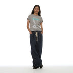 PARTIMENTO WOMEN PERIOD PRINTED TEE_MELANGE