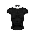 ILLIGO shirring halter top black